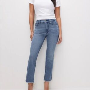 Good American Good Petite Straight Leg Jean Size 12